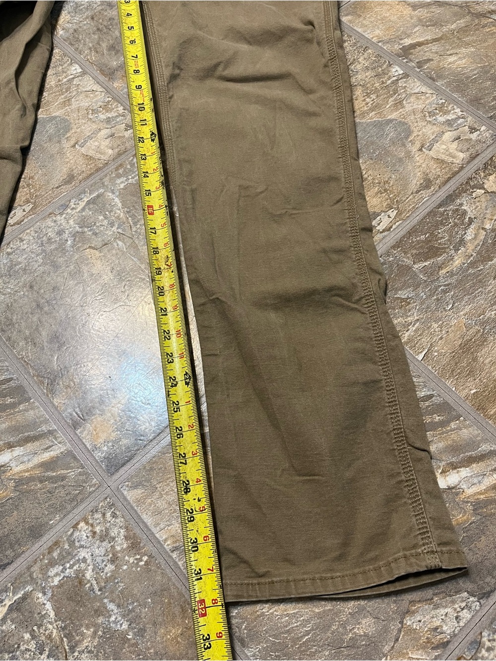 Ariat Rebar M4 Relaxed Straight Work Pants Mens 35x32 Brown Stretch Utility - Picture 10 of 10